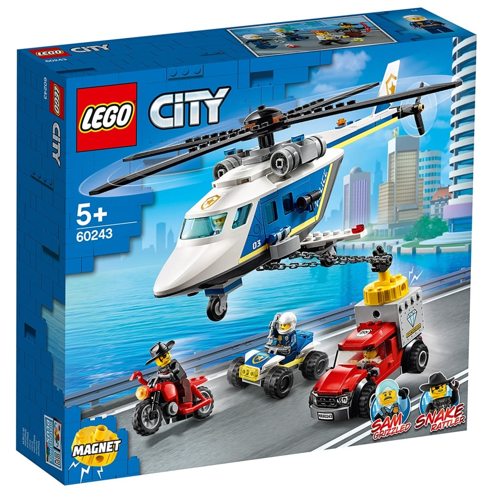 樂高城市系列-警察直升機追擊戰 (60243)