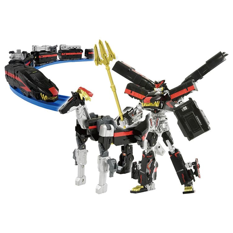 新幹線變形機器人玩具-暗黑號