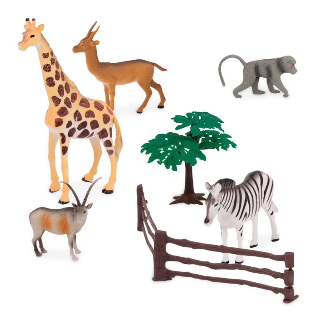非洲草原動物模型玩偶
